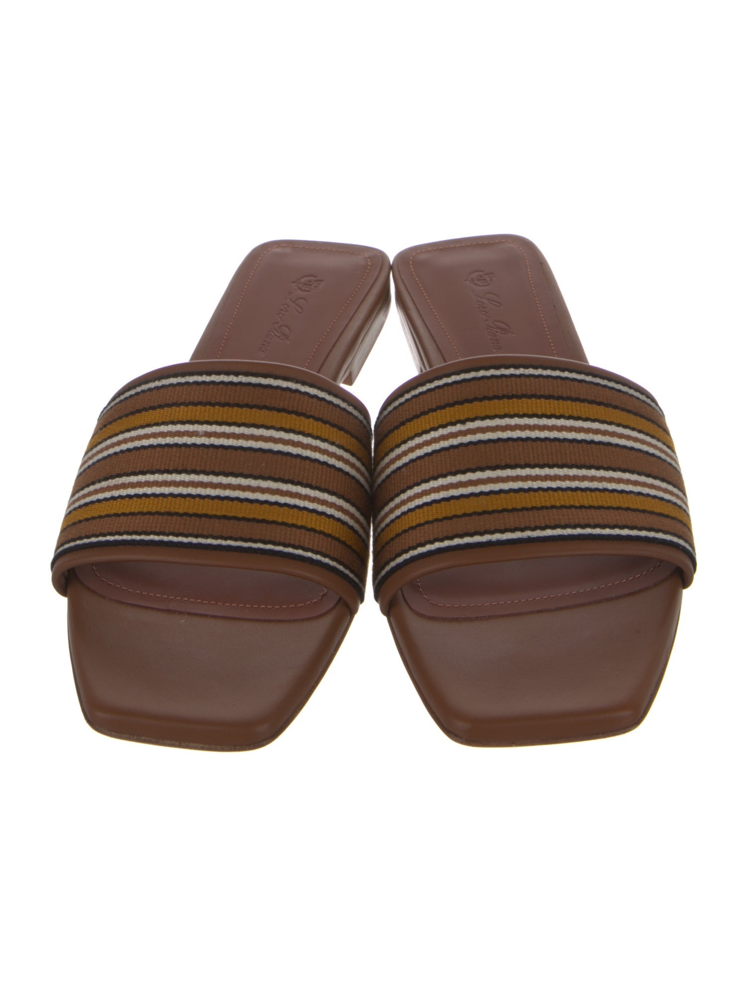 Loro Piana The Suitcase Leather Slides